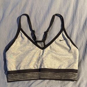Nike Black and Gray Sports Bra